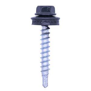Doos a 50st. Boorschroef 4,8x28mm met ring 14mm RAL7016