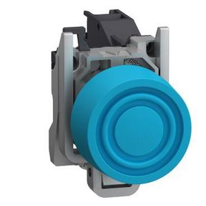 Pushbutton blue with integrated boot Explosive atmosphere