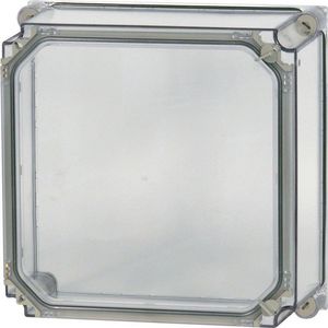Deksel CI HxBxD=375x375x150mm met deur transparant