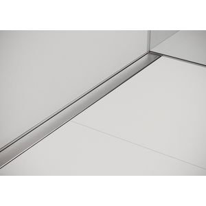 Douchegoot COMPACT Clean Dryphon (droogsifon ) rvs rooster Zero Wall zijuitlaat 800x75mm