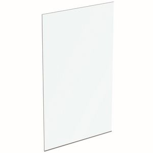 Inloopdouchewand dual access glas 120cm incl. vloerprofiel zilver excl. rechte muursteunen