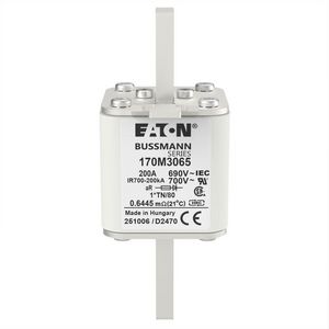 Zekering h. snelheid 200A AC 690V 200kA compact 1 45x VVE=6