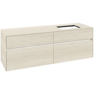 Wastafelonderkast Collaro 1600x548x500mm White Oak C12200AA