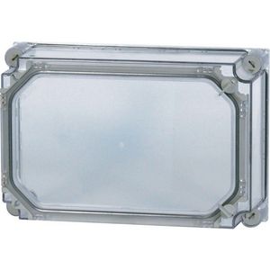 Deksel CI HxBxD=250x375x100mm met deur transparant