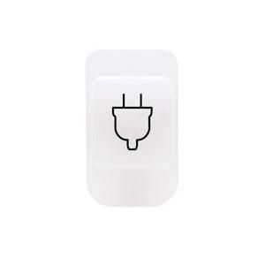 LENS MET VERLICHT SYMBOOL-contactdoos VVE=24