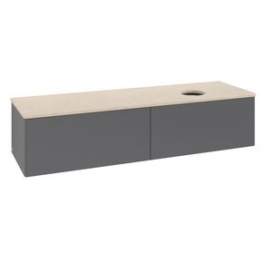 Wastafelonderkast Antao 1600x360x500mm Antr. Matt Lacquer L38013GK