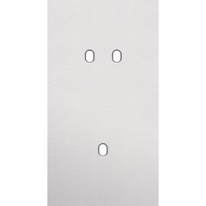 Tweevoudige afdekpl. verticaal 71mm centerafstand een tweevo
