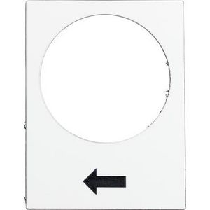 Houder 30x40mm + etiket 8x27mm Wit symbool XB4/XB5 VVE=10