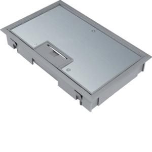 Scharnierdeksel E04 147x247mm grijs voor 5mm vloerafdekking