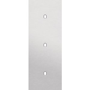 Drievoudige afdekpl. verticaal 71mm centerafstand drie enkel