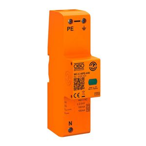 Bliksemstroomafleider N/PE 440V blauw