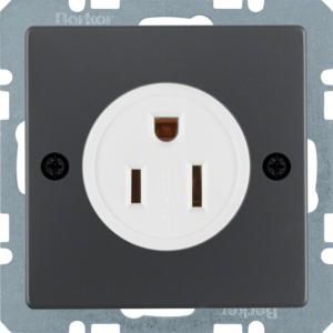 Wandcontactdoos RA USA/CANADA NEMA 5-15 R berker Q.1/Q.3/Q.7