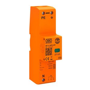 Bliksemstroomafleider N/PE 440V blauw