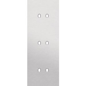 Drievoudige afdekpl. verticaal 71mm centerafstand drie tweev