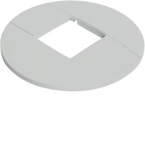 DAC, plafondrozet voor enkele zuil, 45 mm, lichtgrijs Hager