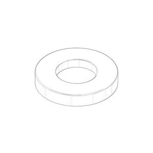 Rozet v. 3-gats wastafelmgkrn 59x27,5x9mm chr