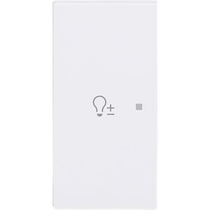 Free@Home bedieningswip links 2-voudig dimmer art-matwit (6234-21-44M)