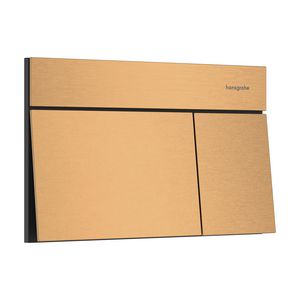 Drukplaat iFrame Element E dual flush Brushed Bronze