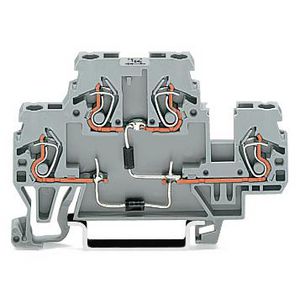 Moduleklem 2-etage 2 dioden 1N4007 grijs VVE=50