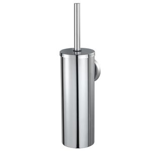 Closetborstelset met deksel metaal chroom AQX PRO2000
