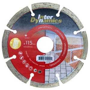 Universeel Basic+ diamantzaagblad 115mm asgat 22.23mm