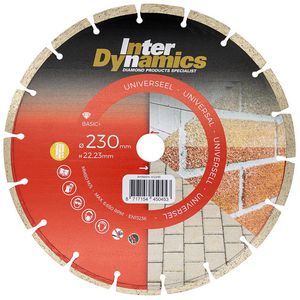 Universeel Basic+ diamantzaagblad 230mm asgat 22.23mm