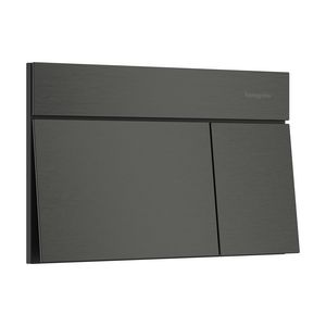 Drukplaat iFrame Element E dual flush Brushed Black Chrome