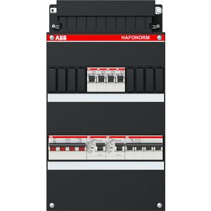 Groepenkast 4x achter 2x 30mA + HS + D 3-fasen