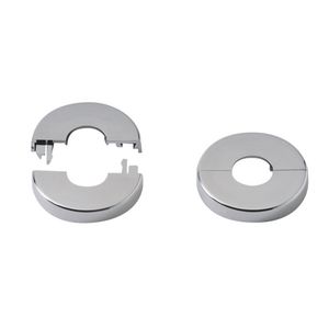 Rozet chroom 15mm