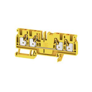 Doorvoerklem PUSH IN geel 4mm² 32A 800V 2051550000 VVE=50
