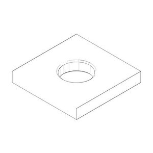 Rozet 60x60x9mm chr 092767006-00