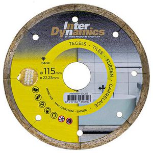 Tegel Basic diamantzaagblad 115mm asgat 22.23mm