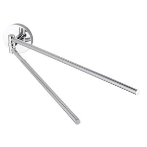 Dubbele handdoekhouder draaibaar chroom AQX PRO2000