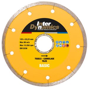Tegel Basic diamantzaagblad 180mm asgat 22.23mm