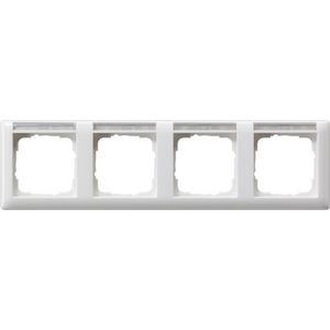 Afdekraam 4-voudig horizontaal TK Gira Standard 55 zuiver wit