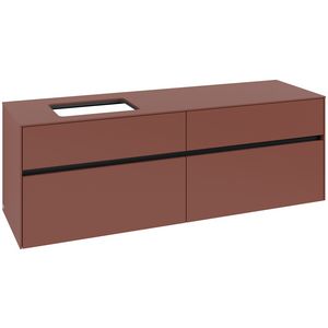 Wastafelonderkast Collaro 1600x548x500mm Wine Red C12100AH