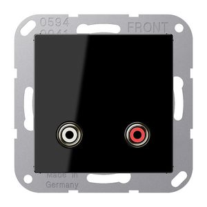 Afdekking A500 zwart voor Cinch Audio