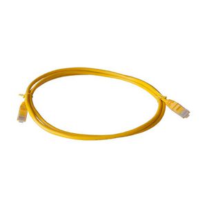 Patchkabel / netwerkkabel CAT5e UTP PVC molded geel 1.5meter
