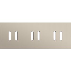 Drievoudige afdekpl. horizontaal 71mm centerafstand drie twe