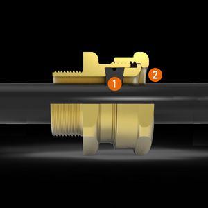 Kabelwartel messing ATEX Exed/Exd ongearm. kabel M40-C2