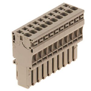 Plug (terminal) d.beige 4mm² 32A 80 1855070000 VVE=10