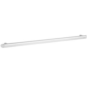 Greep recht Ø35 L.900 aluminium wit