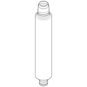 Aansluiting 35x206,5mm chr gebors.
