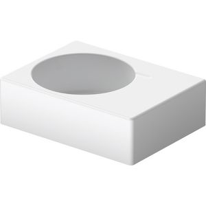 SCOLA #068460 wastafel 615mm wit met kraangat met overloop