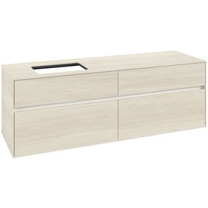 Wastafelonderkast Collaro 1600x548x500mm White Oak C12100AA