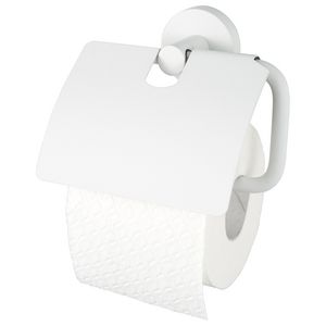 Closetrolhouder met klep mat wit KOSMOS