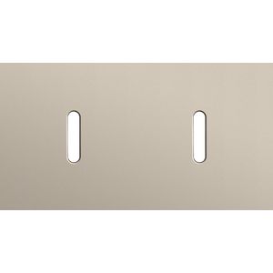 Tweevoudige afdekpl. horizontaal 71mm centerafstand twee enk