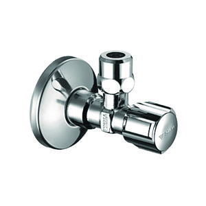 PROMO Set a 10 hoekstopkranen 1/2 x 3/8-10mm chroom zelfdichtend incl. rozet (049170695)