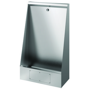 Urinoir staand LP L.600 toevoer achteraan RVS 304 sat