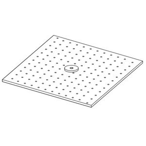 Sproeiplaat regendouchemembraan 250x250mm